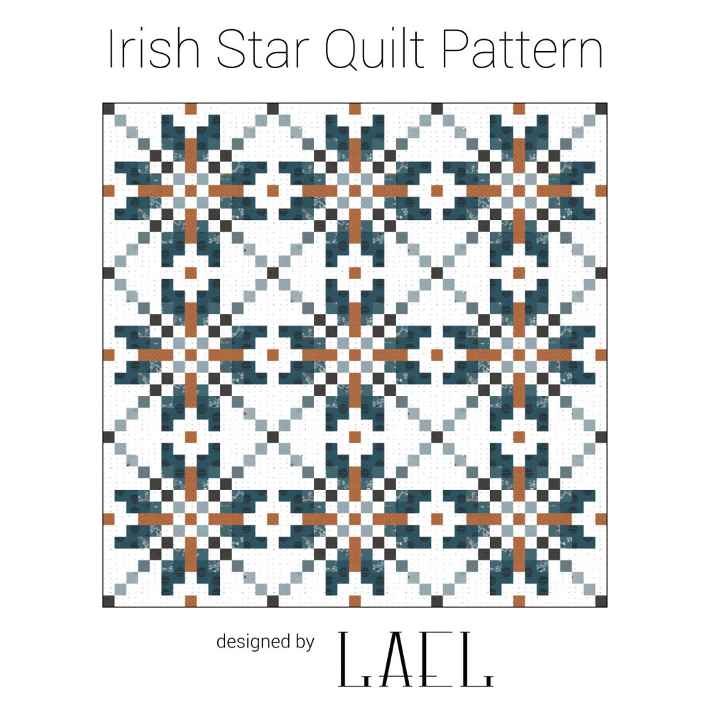 Celtic Strip Star Quilt Templates Quilting Block Pattern PDF 